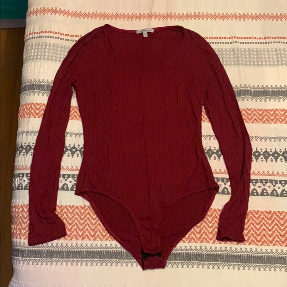 Maroon bodysuit